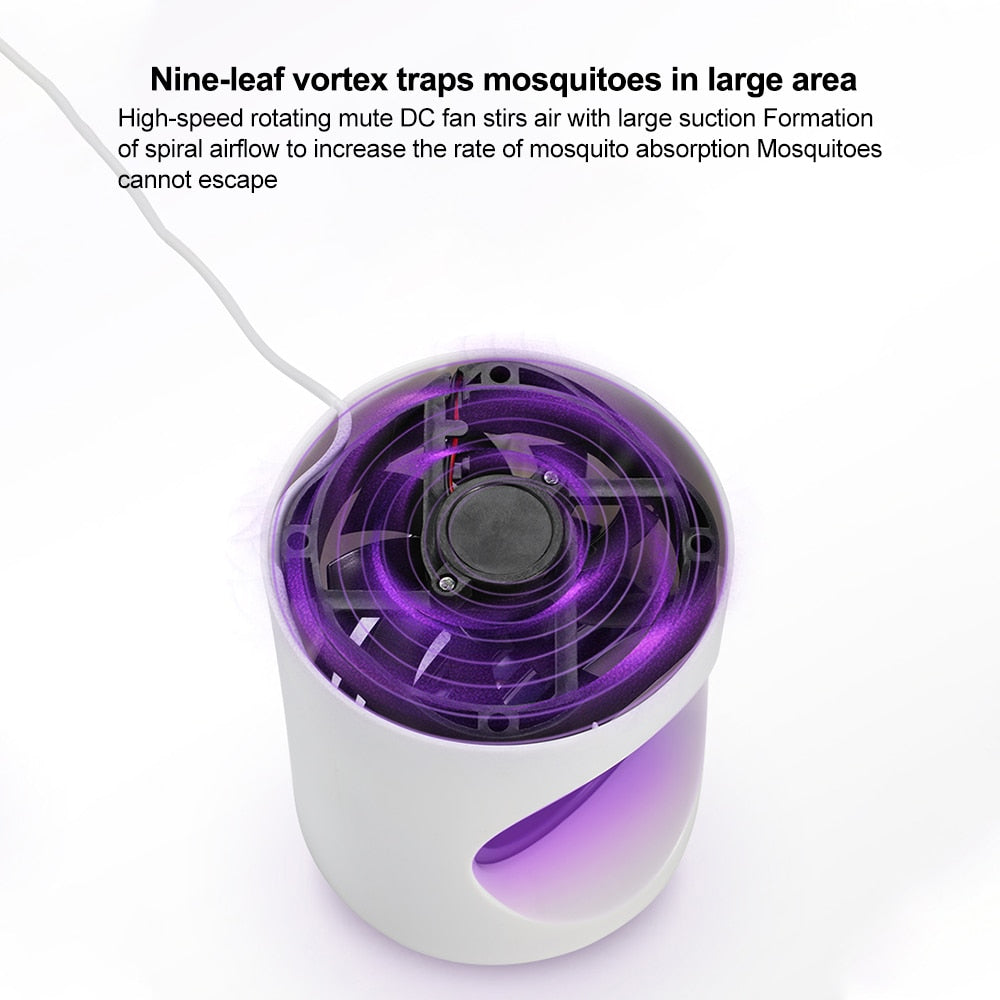 Lámpara Asesina de Mosquitos LED Alimentada por USB