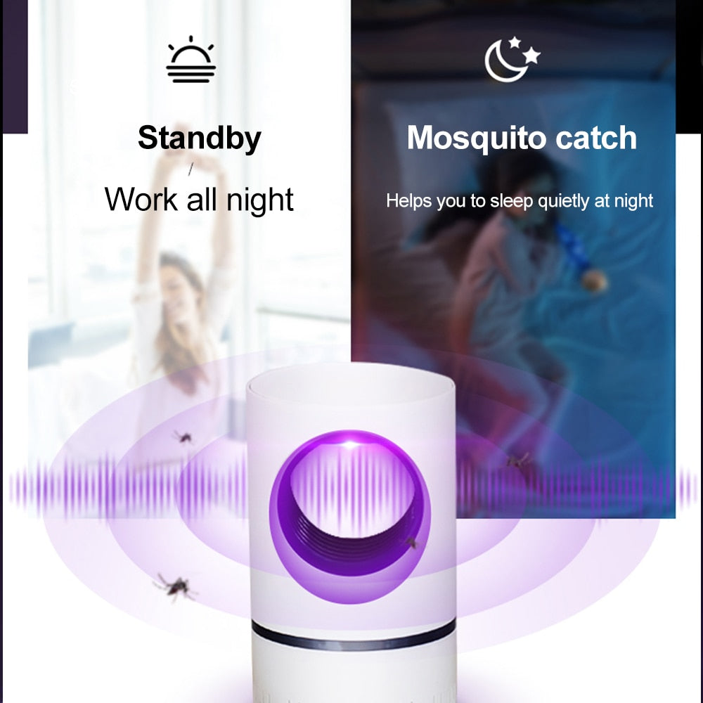 Lámpara Asesina de Mosquitos LED Alimentada por USB